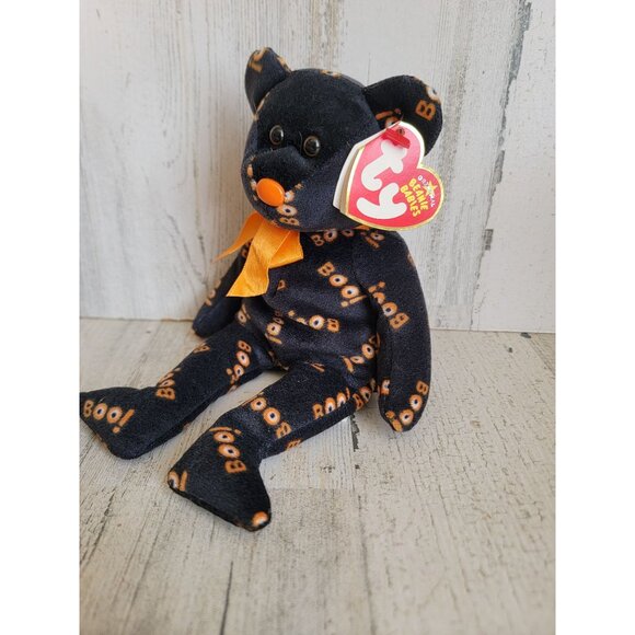 Beanie baby yikes black Halloween bear vintage collectible - Picture 2 of 7